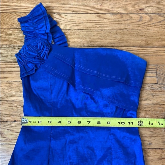 Blue Dress One Shoulder Size Small - Picture 12 of 16